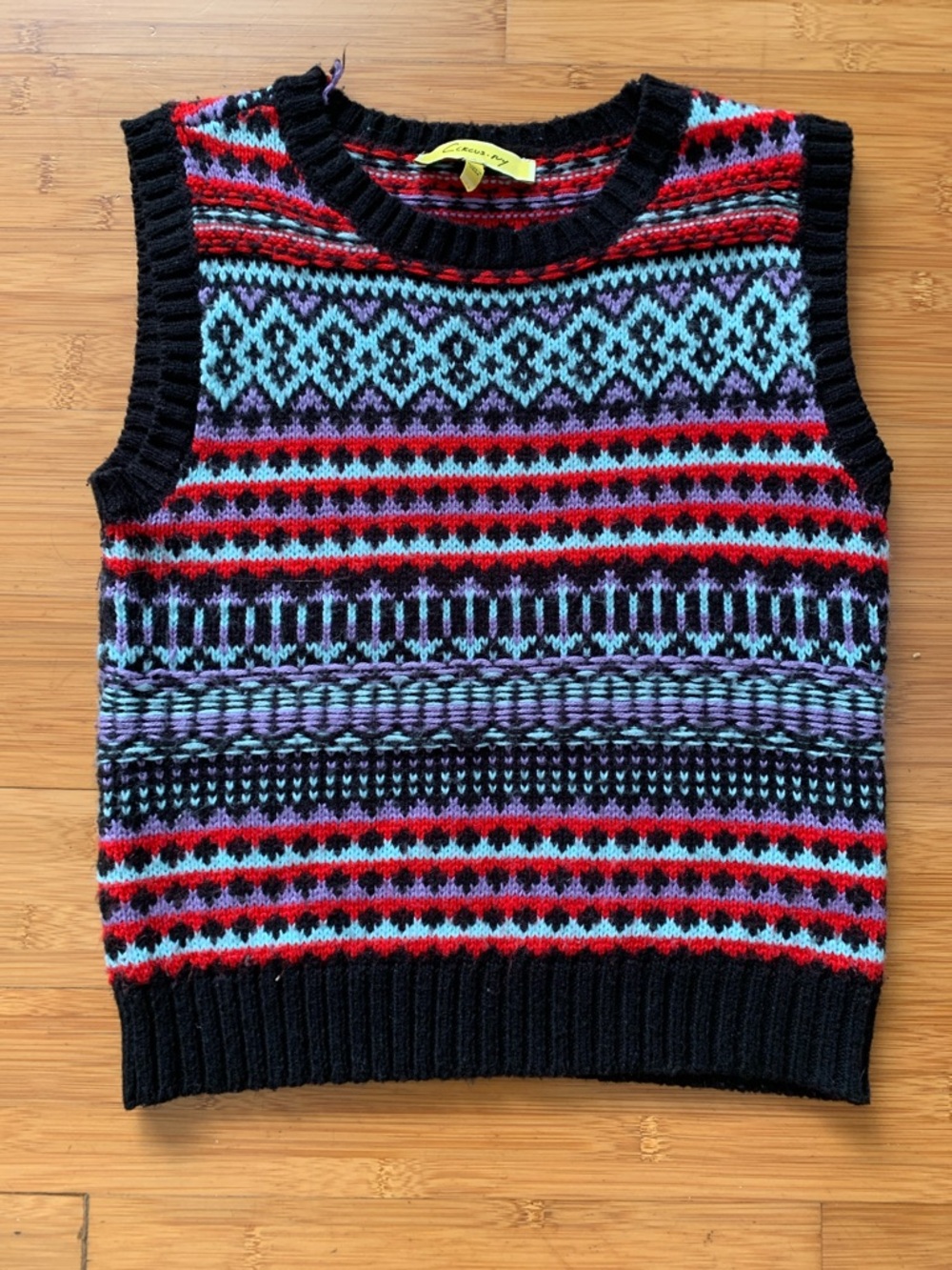 Circus NY Fair Isle sweater vest
